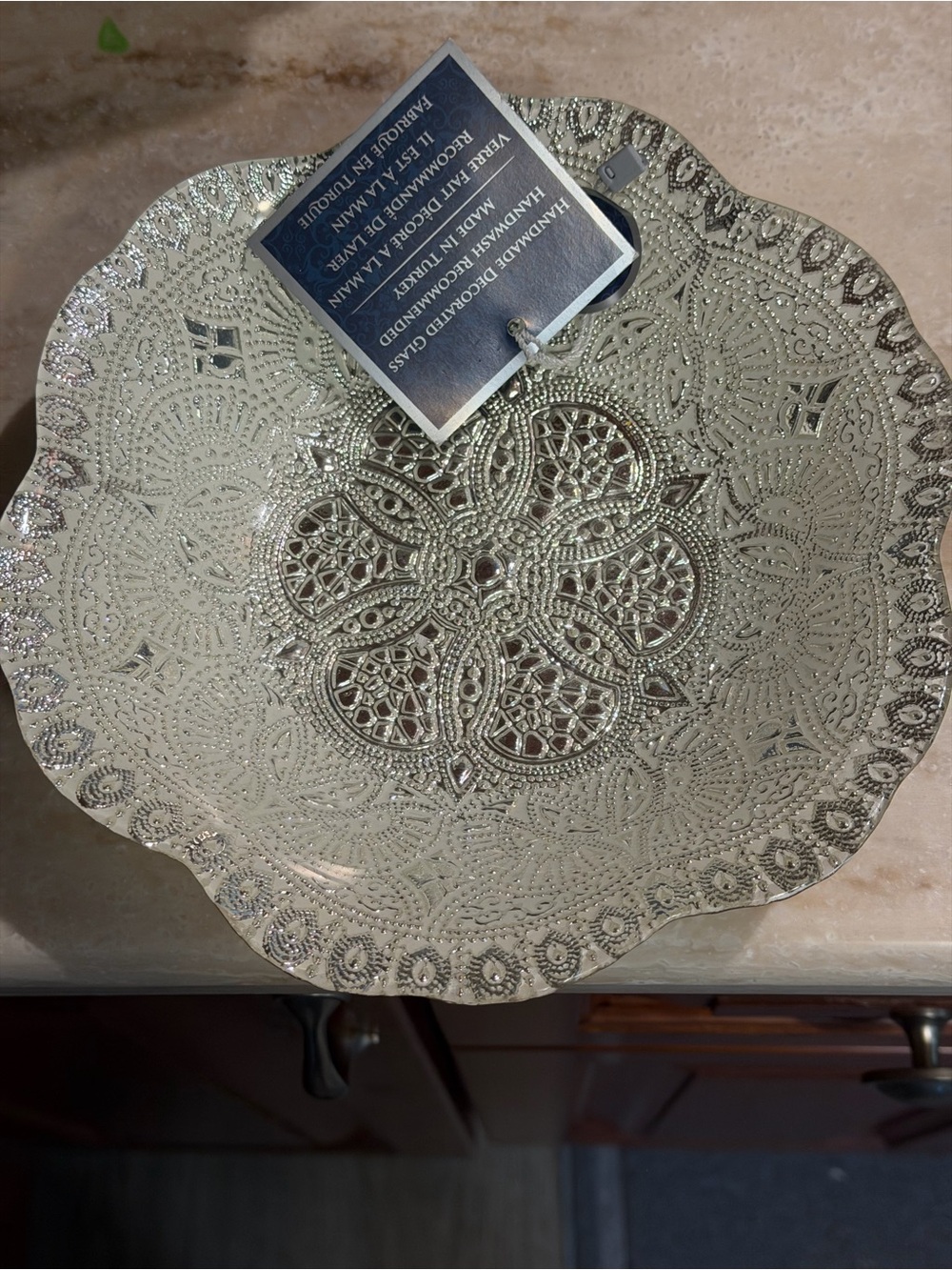 Azzurra silver decorative bowl - Picture 5 of 7